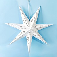 Oyuklu Kesim 3D Kağıt Yıldız Feneri Katlanabilir Yıldız Asılı Süsleme Noel Düğün Doğum Günü Tavan Arka Plan Dekoru