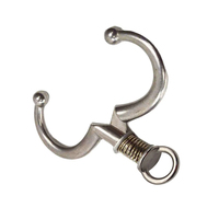 Anneau de traction pour bœuf en acier inoxydable, à ressort, de type L, de haute qualité, pour usage vétérinaire et agricole, pour marque [Nom de la marque]