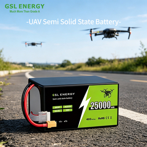 Gsl พลังงานสถานะของแข็งแบตเตอรี่ UAV 25000mAh 29.6V 6S 25ah 400wh/ kg แพ็คแบตเตอรี่พลังงานโดรนสำหรับพ่น VTOL - Product Image 1