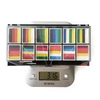 Palette de peinture pour le visage à base d'eau de haute qualité professionnelle, inoffensive pour la peau, couleurs personnalisées, vente en gros, arc-en-ciel, enfants, adultes