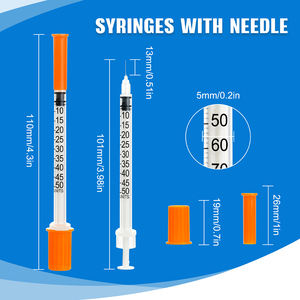 Jeringas Veterinarias Subcutáneas con Aguja de 30G y <span class=keywords><strong>1</strong></span>/2 Pulgada para Animales - Product Image 6