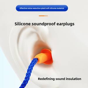 सिलिकॉन इयरप्लग साउंडप्रूफ शोर-रद्द करने के लिए वाटरप्रूफ स्विमिंग औद्योगिक उपयोग विरोधी शोर सुरक्षात्मक इयरप्लग बनाए गए हैं - Product Image 3