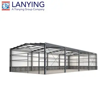 Struktur baja gudang Prefab/bangunan bingkai tanaman baja/hanger prefabrikasi