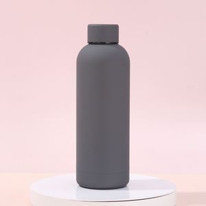 Bouteille d'eau sport pour enfants en acier inoxydable, isolée sous vide, design minimaliste, grande capacité, gourde personnalisable avec logo - Product Image 4