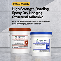 SYLVODA Pâte de réparation d'époxy pour fissures, résine adhésive bicomposante pour la réparation et le scellement du bois et des murs de sous-sol
