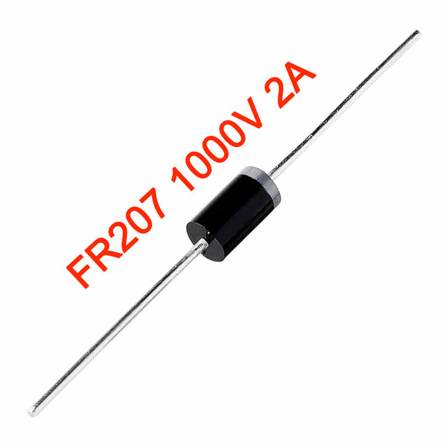 FR207 1000V 2A Fast Recovery Rectifier Diode DO-15