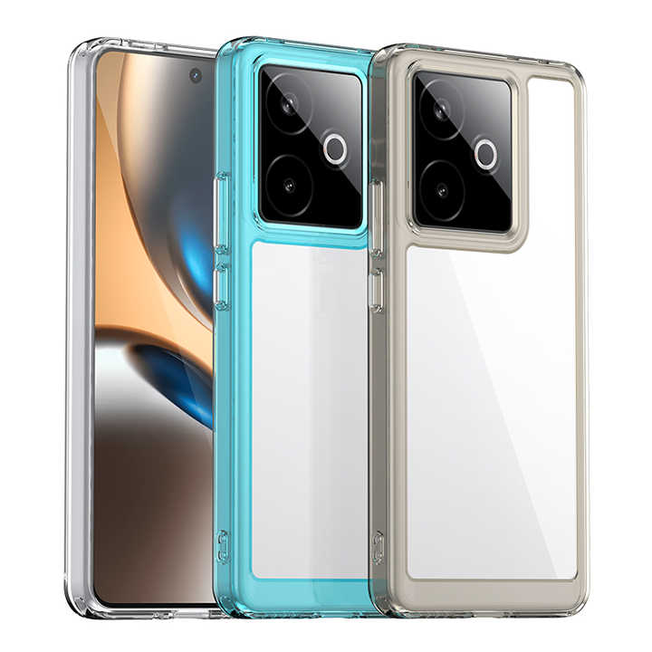 Fast Delivery Colorful Transparent Shockproof Acrylic Phone Case For Realme GT 7T