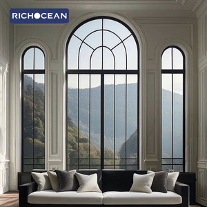 Ventanas Arqueadas de Aluminio Personalizadas RICHOCEAN, Ventanas Fijas Tipo Píxar para Dormitorio, Ventanas Residenciales a Bajo Precio - Product Image 2