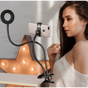 Aro de Luz LED para Selfies con Soporte Ajustable y Abrazadera para Equipos de Transmisión en Vivo - Product Image 6