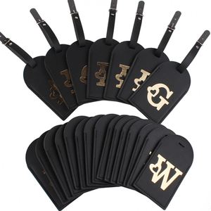 Etiqueta de Equipaje de Cuero PU con Logotipo Personalizado por Sublimación, Etiquetas de Viaje de Metal de Lujo con Identificación para Maletas, Bolsos y Carteras con Patrón de Letras - Product Image 2