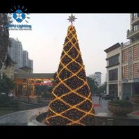 ANPU 10FT Weihnachts baum leuchten im Freien 3D RGB Programmier bares kommerzielles Display IP65 für den Außenbereich