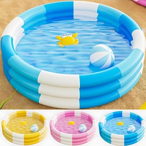 Piscina Inflable de PVC de Tres Anillos Reforzada <span class=keywords><strong>para</strong></span> Juegos Acuáticos Familiares, <span class=keywords><strong>Baño</strong></span> de Bebés y Uso Plegable al Aire Libre - Product Image 1