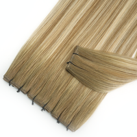 Extensions de cheveux Genius Weft découpables sans retour, alternative invisible aux trames nouées à la main, trames de cheveux humains doublement tirées, qualité salon