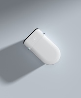 WC intelligent de luxe sans rebord, sans réservoir, avec bidet allongé, chasse d'eau automatique au pied, ouverture du couvercle, lavage à l'eau chaude, séchage, auto-nettoyant, en céramique, à poser au sol