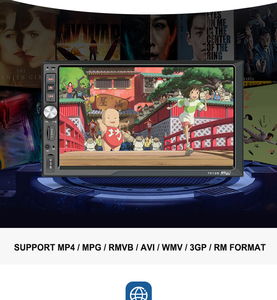 自動電子ダッシュボードカーラジオMP5プレーヤータッチ画面RGBアンプステレオFM電話接続リモコン - Product Image 2