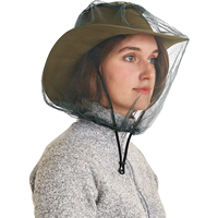 Amante al aire libre Seguridad Mosquito Head Mesh Nets Fly Bug Screen Net para cara Cuello Noseeeums Bolsa de transporte para la mayoría de los tamaños Sombreros Gorras