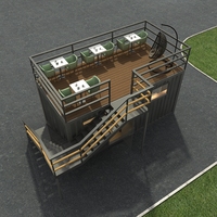 Conteneur de café 20ft conteneur bar conteneur portable café café