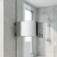 Fixation robuste en acier inoxydable pour verre sans cadre, 90 et 180 degrés, étanche, pour balustrade et garde-corps en verre