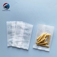 Sacs en plastique transparent mat de qualité alimentaire avec fermeture à l'arrière, 7x10 cm, pour l'emballage de collations, sachets en plastique pour biscuits