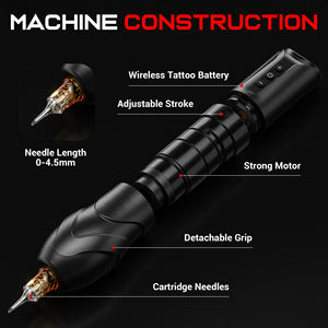 Inalámbrico 3,5mm carrera ajustable 2,4-4,2mm máquina rotativa de tatuaje pluma pistola 5-7 horas tiempo de trabajo batería recargable tatuaje - Product Image 5