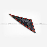 EPR Hyundai Elantra 21 (2021-) Aileron de fenêtre arrière - Aileron latéral Shark Vent (type OE pré-lifting) Noir brillant ABS Facile à installer