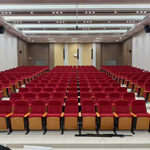 Chaise pliante rembourrée en tissu moderne <span class=keywords><strong>YU</strong></span> <span class=keywords><strong>CHEN</strong></span> YC-831 pour école, bureau, cinéma, salle de conférence, théâtre, hôtel, auditorium, église - Product Image 1