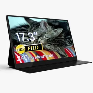 17.3 inç monitör PC aksesuarları FHD LED ekran IPS ekran taşınabilir monitörler dizüstü bilgisayar standı oyun monitörü