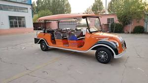Coche Eléctrico de Alta Gama de 6 Plazas, 4 Ruedas, Estilo Vintage, Nuevo Diseño 3+3, Coche Club para Aldeas Turísticas, Autobús Clásico para Visitas Turísticas, Directo de Fábrica - Product Image 3