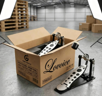 Pédale de grosse caisse professionnelle à double batteur en acier allié, pédale simple pour la pratique de la batterie jazz et rock