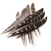 Rames en plumes de dinde, 4/5 ", pour la chasse, flèches en fibre de verre, bois et bambou, artisanat traditionnel, fait main