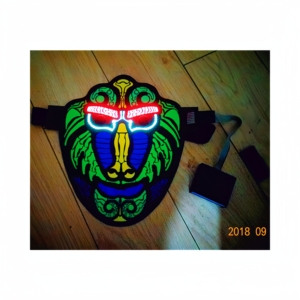 Maschera EL con Controllo Vocale, Ideale per Festival di Musica Elettronica/Feste a Tema, per Diventare il Punto Focale dell'Evento - Product Image 3