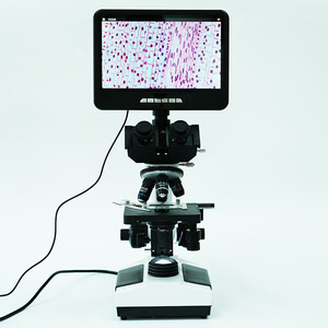 C-107T LCD Trinocular 40-1600 Times Double-Layer Mobile Platform LED Light Source for Biological Laboratory - Product Image 1