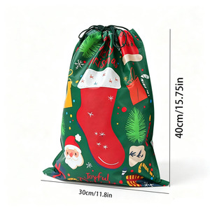 Bolsa de Almacenamiento de Tela No Tejida con Cordón, de Gran Capacidad, para Regalos de Navidad y Juguetes - Product Image 6