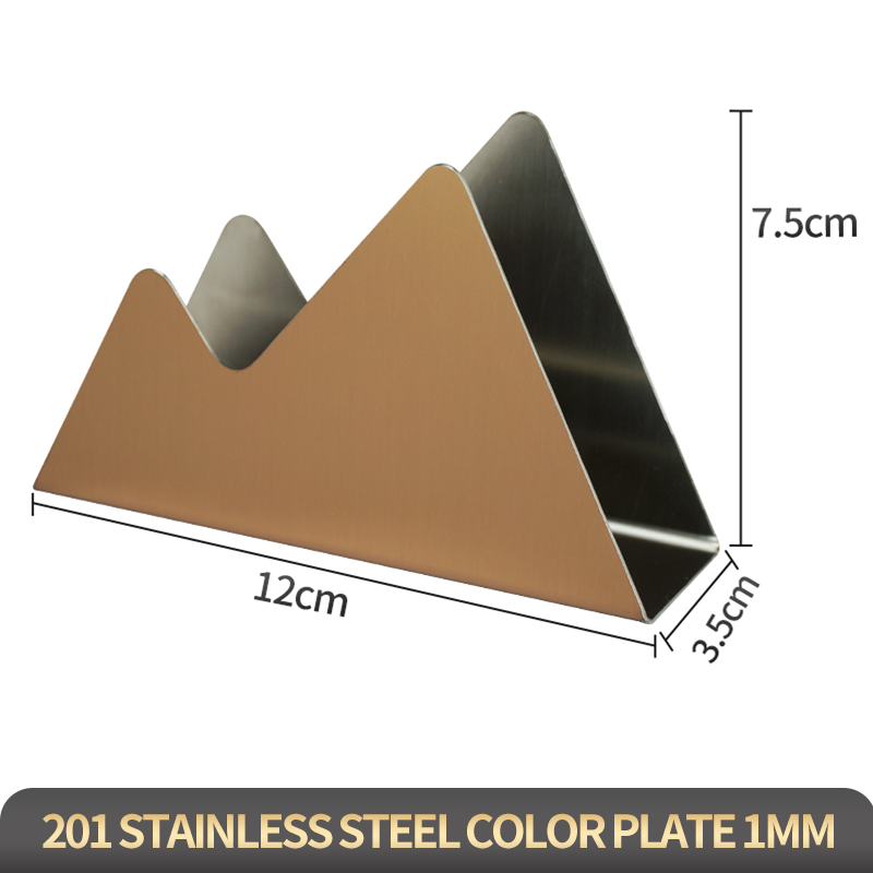 Double peak style-electroplated rose gold