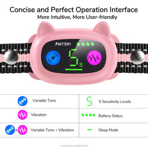 2025 नवीनतम छाल कॉलर रिचार्जेबल कंपन कोई शॉक बार्क कॉलर वाटरप्रूफ कुत्ते प्रशिक्षण कॉलर वाटरप्रूफ कुत्ते प्रशिक्षण कॉलर - Product Image 2