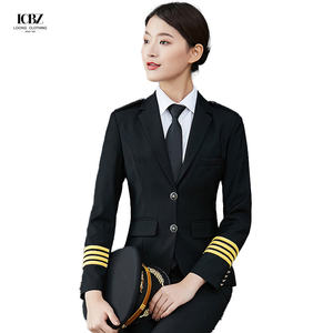 LCBZファッション航空会社スチュワーデスユニフォームパターンユニフォーム航空会社パイロットシャツ航空会社パイロットユニフォーム - Product Image 4