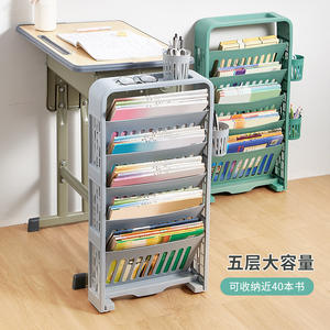 Nuevo Estante de Escritorio Móvil Multicapa con Ruedas, Organizador de Oficina Minimalista, Estante de Almacenamiento Vertical Reforzado - Product Image 4