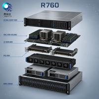 Serveur Rack 2U PowerEdge R760 DDR5 PCIe 5.0 NVMe avec Stockage Extensible et Alimentation Redondante pour Cloud