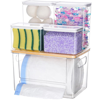 Distributeur de sacs poubelles 5 couches en PE, support de rangement écologique pour cuisine, salle de bain, armoire, lessive, détergent classique