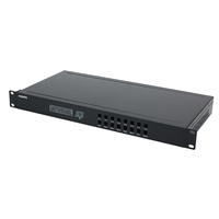 Boîtier de châssis d'amplificateur 1U de 19 pouces pour montage en rack, en alliage d'aluminium extrudé, sur mesure OEM