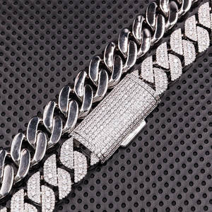 Collares de Venta caliente en Europa y América 13MM Fabricantes transfronterizos en Europa y América Diamante de mosaico con incrustaciones de plata - Product Image 4