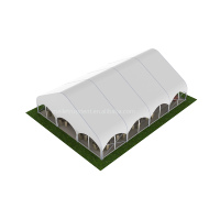 Tente de réception extérieure imperméable en PVC pour mariages, fêtes, églises, traiteurs, grande tente de sol en aluminium en forme de pêche pour salons professionnels et événements