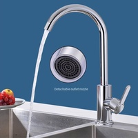Mélangeur de cuisine Robinet de santé Robinet de cuisine électrolytique Robinet chaud et froid Évier Rotatif Simple Robinet de cuisine froid