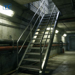 Échelles industrielles en acier personnalisables avec rampes et marches en métal - Product Image 6