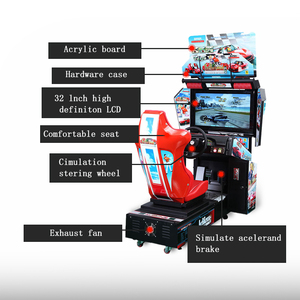 เครื่องเล่นเกมแข่งรถ 3 มิติ สำหรับเด็ก ใช้เหรียญ 220V ตัวเครื่องโลหะ รับประกัน 1 ปี สำหรับเด็กทุกวัย - Product Image 3