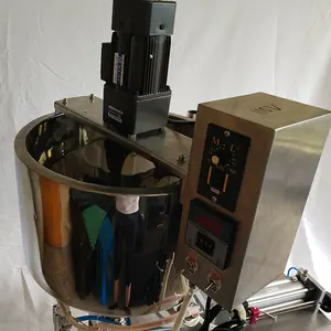 HANBOO G1WG Gel pasta pneumatik dan mesin pengisi cair dengan pemanas dan alat pengaduk