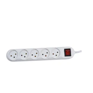 low price palestine standard 3 pin power socket pp material 250V 16A power strip