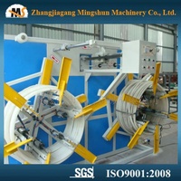 Machine d'extrusion monovis MS HDPE/LDPE/PE avec moteur PLC, pompe, boîte de vitesses et vis 38CrMoALA, facile à utiliser pour la production automatique de tuyaux et de flexibles