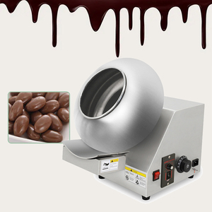 Machine industrielle de glaçage au chocolat de type <span class=keywords><strong>Selmi</strong></span> pour la production de chocolat sur noix, cacahuètes et amandes, machine de polissage et de glaçage - Product Image 1