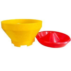 Comederos y <span class=keywords><strong>bebederos</strong></span> de pollo con tolva automática YZB, alimentador de pollitos Turbo de plástico con tapa - Product Image 3